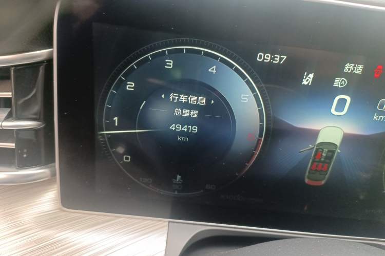Used Hongqi H9 2020 3.0T Smart Connect Flagship Edition Odometer Close Up