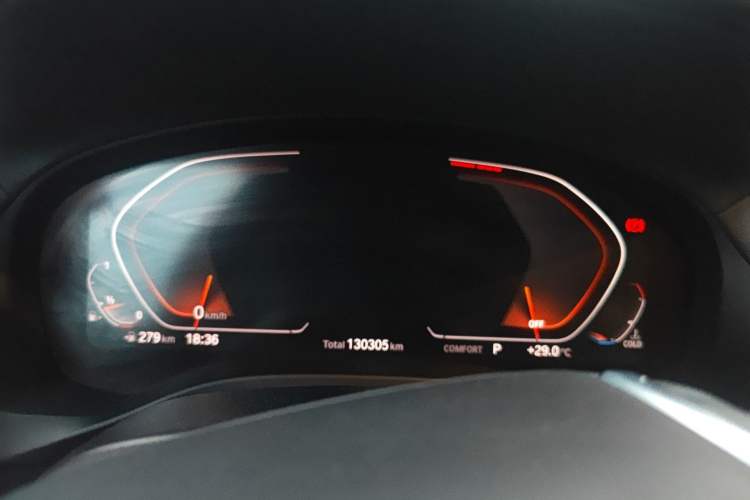 Used BMW X3 2020 xDrive25i Luxury Package Odometer Close Up