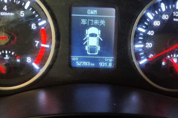 Used Great Wall Wingle 5 2017 2.4L European-spec Gasoline 2WD Elite Model with Big Double Cab – 4G69S4N Odometer Close Up