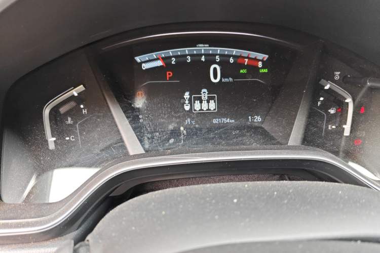 Used Honda Breeze 2021 240TURBO CVT Two-Wheel Drive Smart Enjoyment Version Odometer Close Up