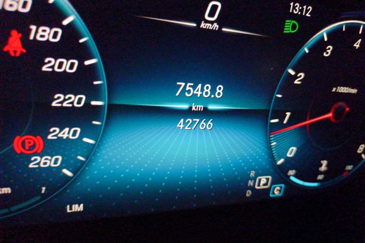 Used Mercedes-Benz GLC 2021 GLC 260 L 4MATIC Luxury Model Odometer Close Up