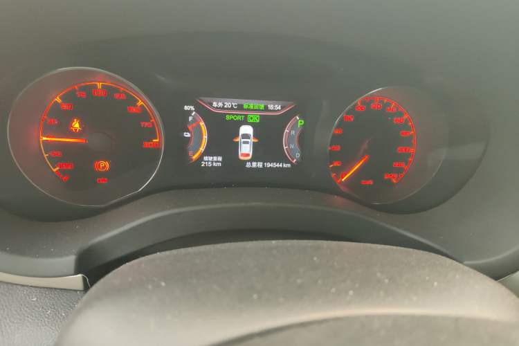 Used BYD Song New Energy 2017 Song EV300 Prestige Model Odometer Close Up