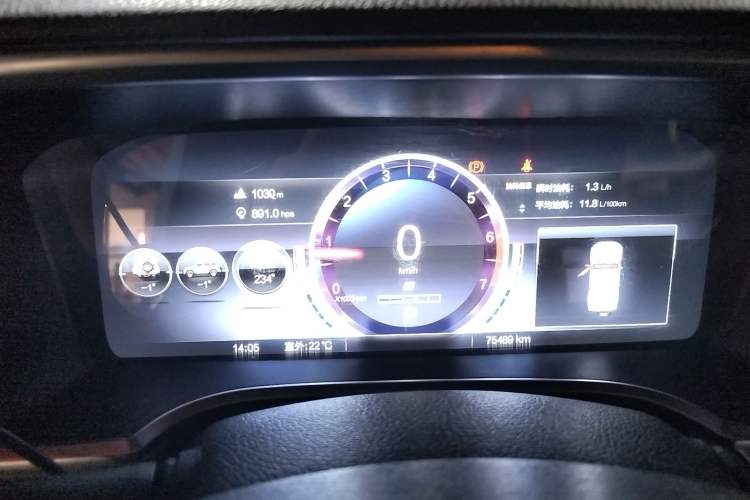 Used BAIC Off-Road BJ40 2023 2.0T Automatic Four-Wheel Drive Urban Hunter Edition Chivalrous Type Instrument Cluster