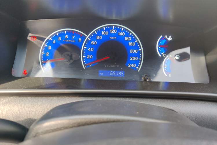 Used BYD F3 2020 1.5L Manual Classic Trim Odometer Close Up
