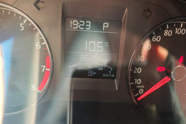 Used Volkswagen Polo 2016 1.4L Automatic Trendy Model Odometer Close Up