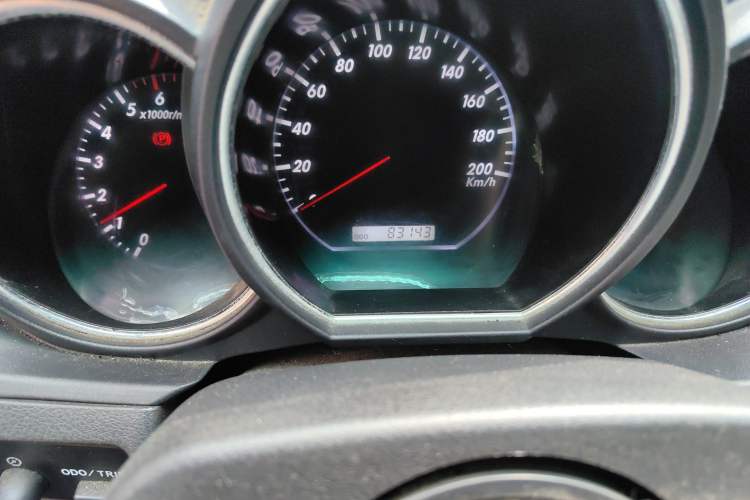 Used Huanghai Qisheng V3 2011 2.0L Ultra-Luxury Version Odometer Close Up