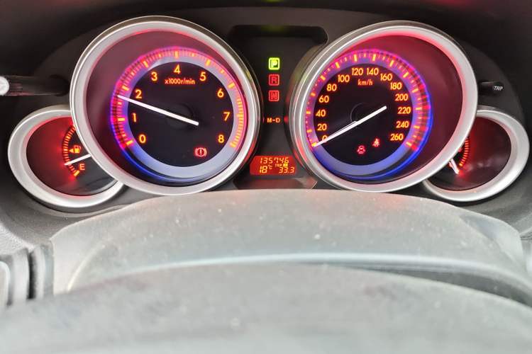 Used Mazda 6 2012 2.0L Automatic Elite Edition Odometer Close Up