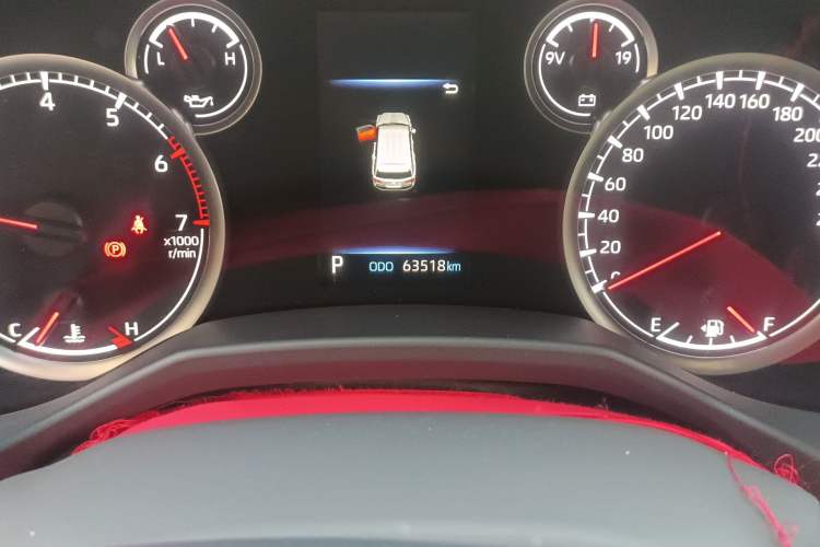 Used Toyota Land Cruiser  Odometer Close Up