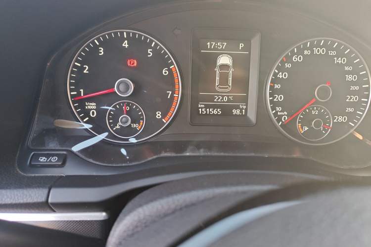 Used Volkswagen Scirocco 2013 2.0 TSI GTS Odometer Close Up