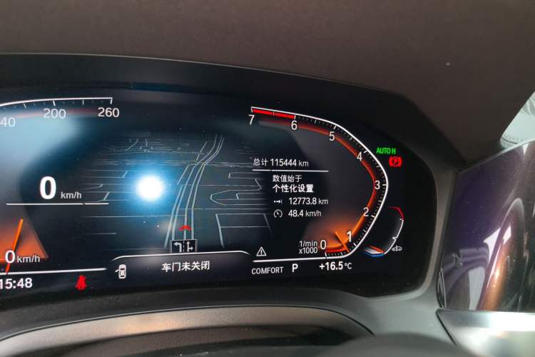 Used BMW 3 Series 2021 Restyled 325i M Sport Night Edition Package Odometer Close Up