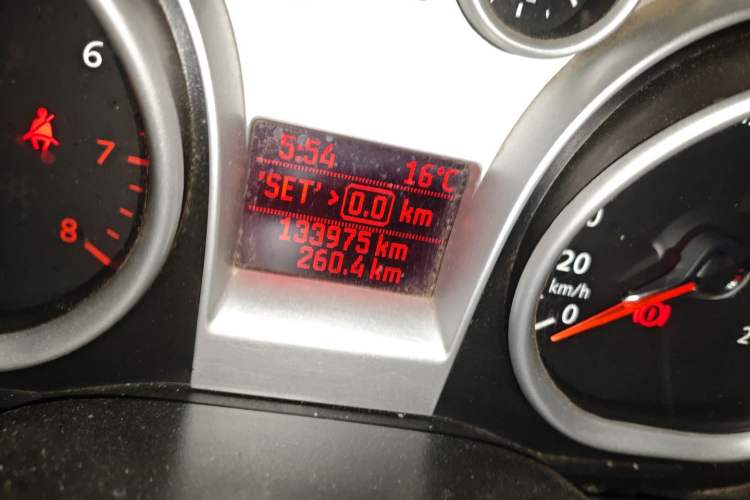 Used Ford Focus 2013 Hatchback Classic 1.8L Manual Base Model Odometer Close Up