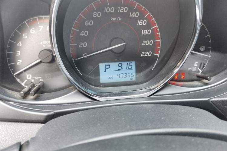 Used Toyota Vios 2022 1.5L CVT Active Drive CARE Edition Odometer Close Up