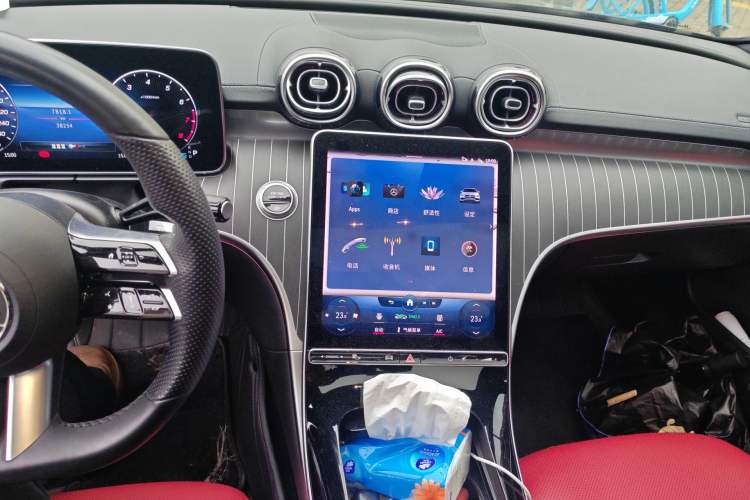 Used Mercedes-Benz C-Class 2022 Revised C 260 L Starry Night Sport Edition Audio And AC Panel