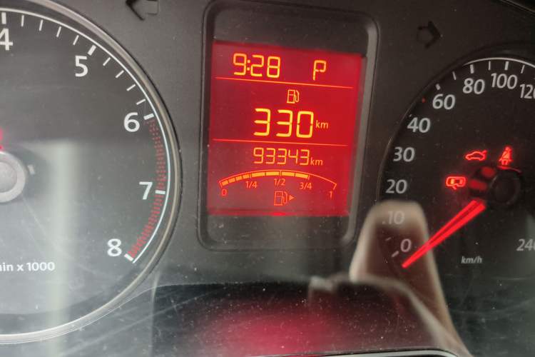 Used Volkswagen Polo 2013 1.6L Automatic Comfort Edition Odometer Close Up