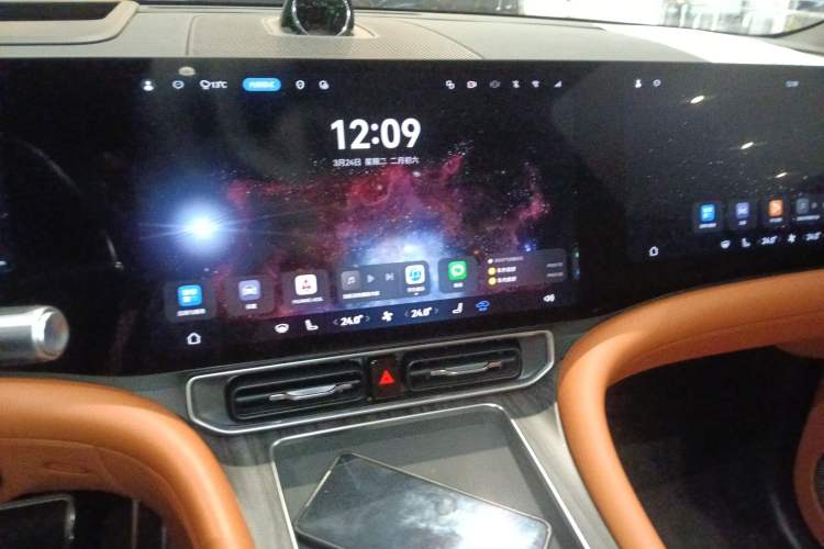 Used Hima AITO M9 2024 Range-Extended Ultra Version 42 kWh 6-Seater Model Audio And AC Panel