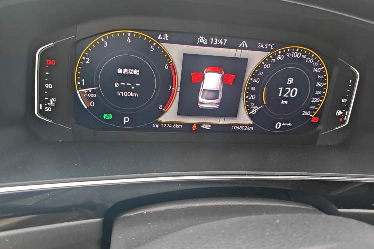 Used Volkswagen Tiguan X 2021 380TSI Four-Wheel Drive Flagship Edition Odometer Close Up