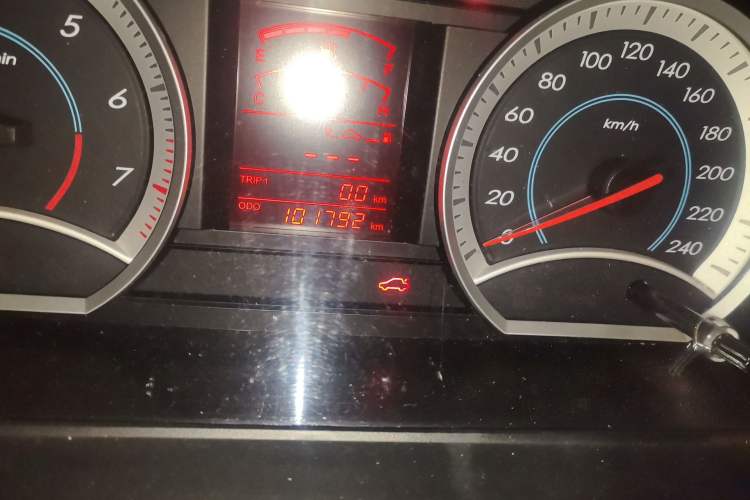 Used Bestune B50 2013 1.6L manual Partner Edition Odometer Close Up