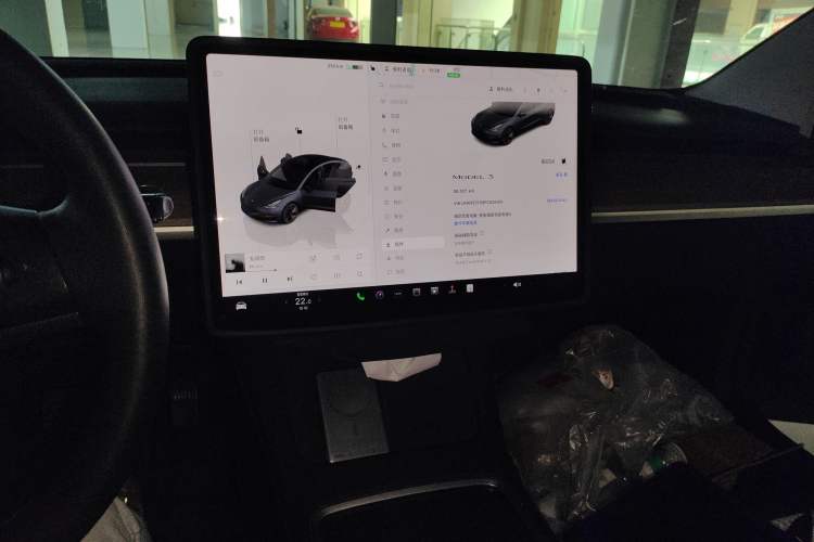 Used Tesla Model 3 2022 Rear-Wheel-Drive Version Audio And AC Panel