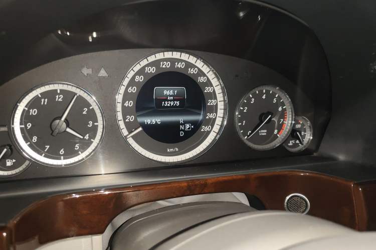 Used Mercedes-Benz E-Class 2013 E 300 L Elegant Model Odometer Close Up