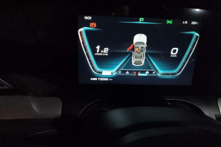 Used BYD Song Pro 2019 1.5T Automatic Elite Edition Odometer Close Up