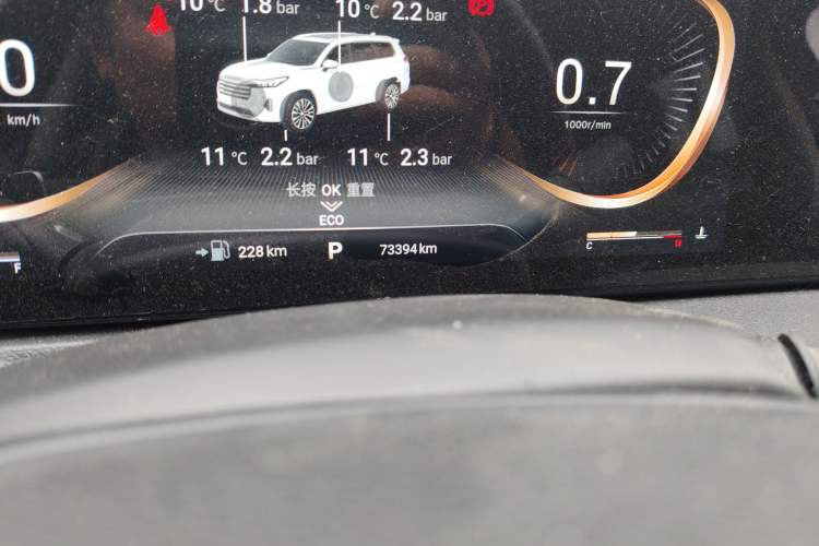 Used EXEED Lanyue 2021 400T Four-Wheel Drive Starlight Pro Edition 7 Seats Odometer Close Up