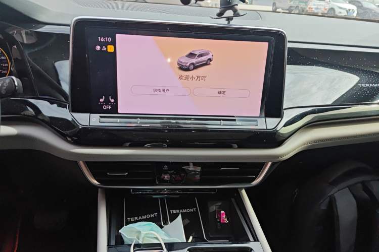 Used Volkswagen Teramont 2021 380TSI Four-Wheel Drive Prestige Luxury Edition Audio And AC Panel