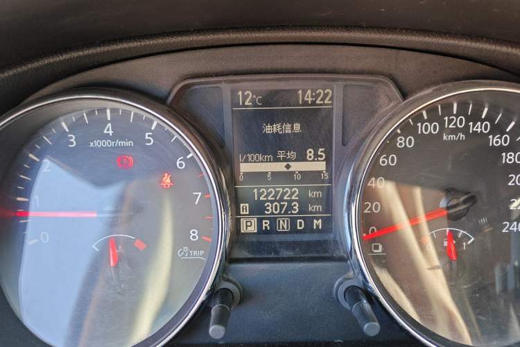 Used Nissan Qashqai 2011 2.0 XL Fire CVT 2WD Odometer Close Up