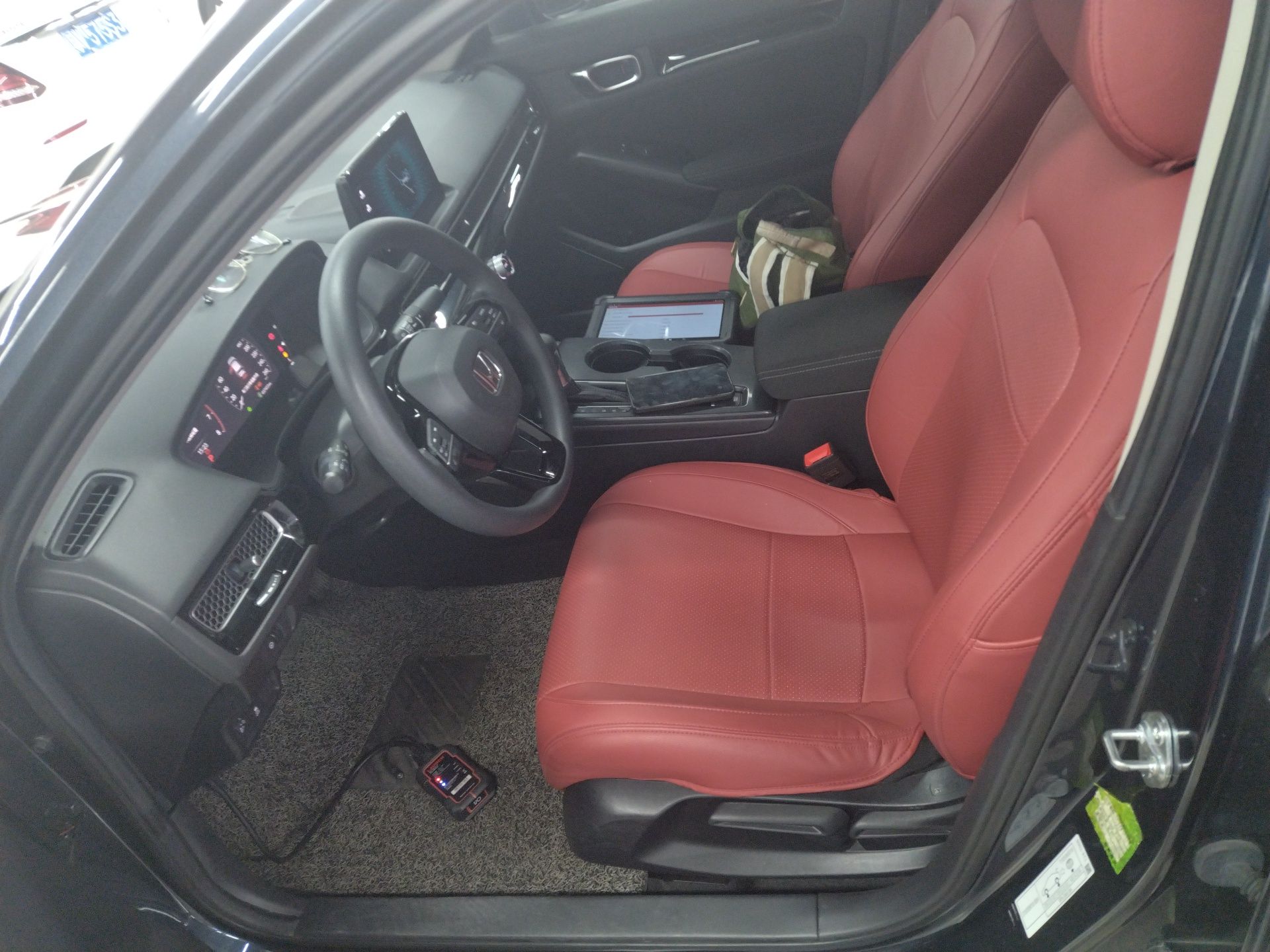 Переднее сиденье в автомобиле