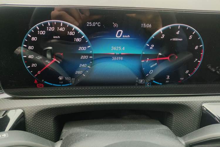 Used Mercedes-Benz A-Class 2021 A 200 L Sport Sedan Fashion Model Odometer Close Up