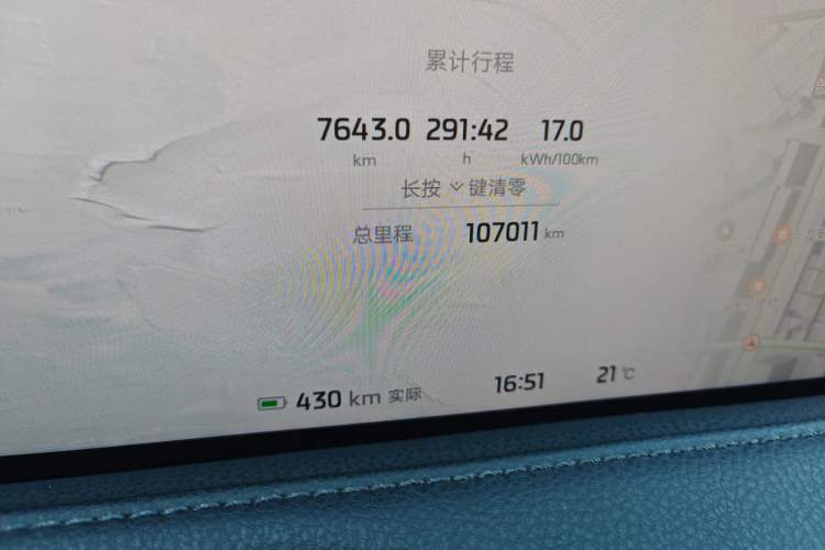 Used IM L7 2022 Dynamic Model Odometer Close Up