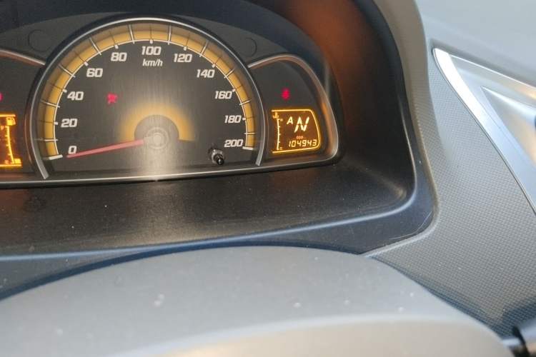 Used Chevrolet Sail 2013 Sedan 1.4L AMT Enjoy Edition Odometer Close Up