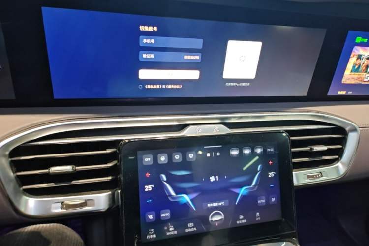 Used Hongqi E-HS9 2022 660 km Range Flagship Edition Four Seats Audio And AC Panel