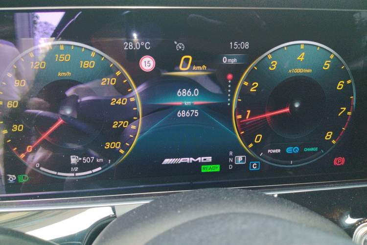 Used Mercedes-Benz AMG GT 2020 AMG GT 50 Four-Door Coupe Odometer Close Up