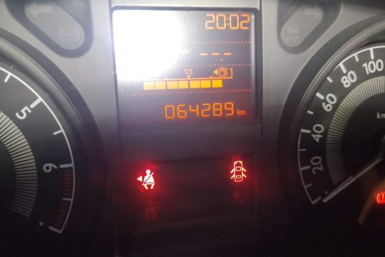 Used Peugeot 301 2014 1.6L Manual Comfort Edition Odometer Close Up