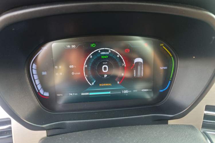 Used Dayun Yuehu 2021 32.85 kWh Two-Wheel-Drive Sprite Version Instrument Cluster