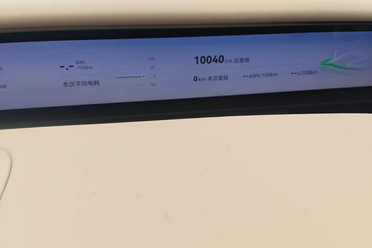 Used Avatr 07 2024 Max Extended-Range Edition Odometer Close Up