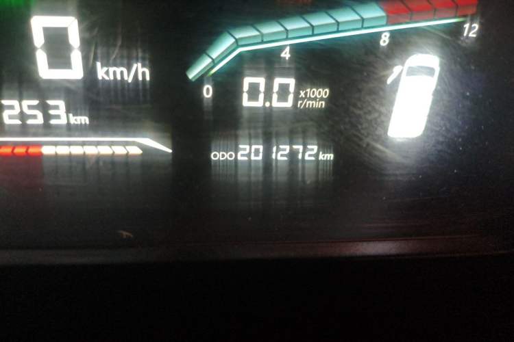 Used Karry Dolphin EV 2021 Upgraded Smart Enjoyment Model Odometer Close Up