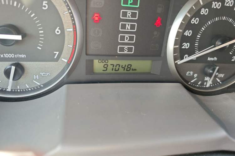 Used Toyota Land Cruiser  Odometer Close Up