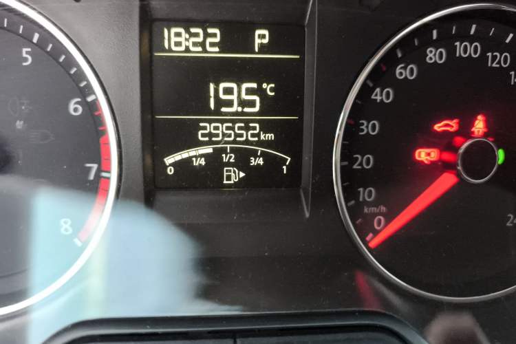 Used Volkswagen Polo 2016 1.6L Automatic Comfort Model Odometer Close Up