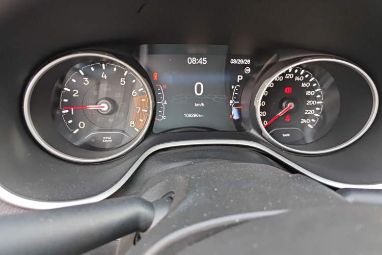 Used Jeep Compass 2017 200T Automatic Family Edition Odometer Close Up