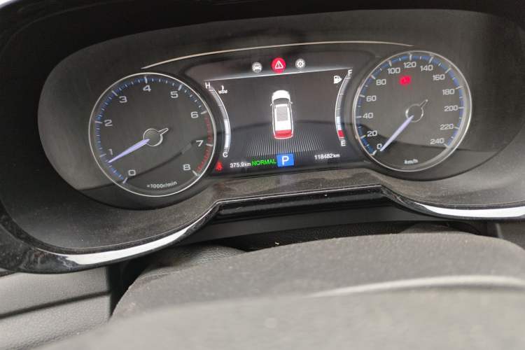 Used GAC Trumpchi GS7 2017 280T Two-Wheel Drive Luxury Model Odometer Close Up