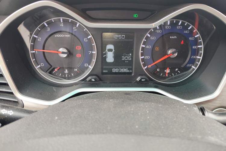 Used Geely Auto Vision X3 2017 1.5L Manual Luxury Model Odometer Close Up