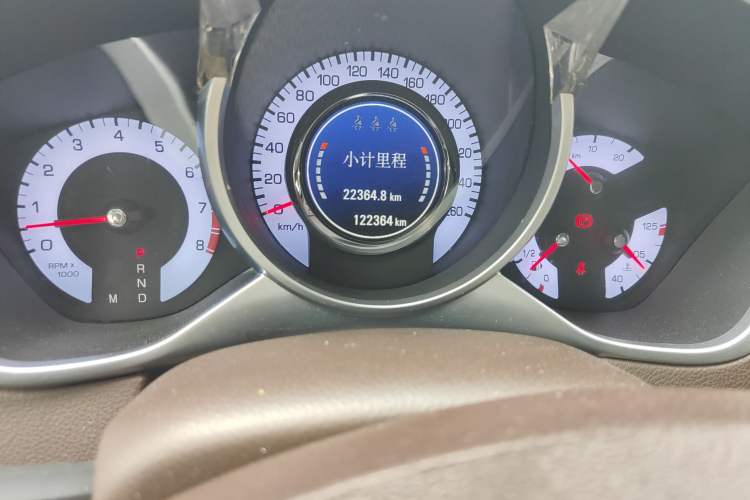 Used Cadillac SRX 2012 3.0L Elite Edition Odometer Close Up