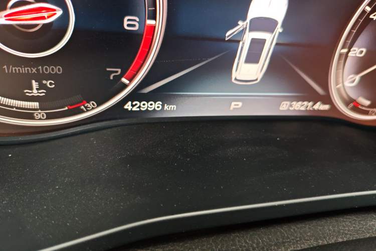 Used Hongqi HS7 2022 3.0T Automatic All-Wheel Drive ZhiLian Flagship Edition Five Seats Odometer Close Up