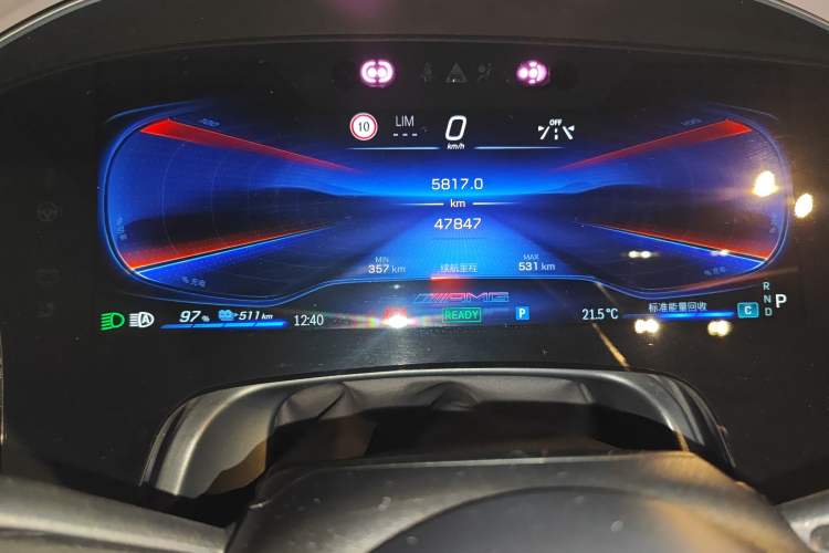 Used Mercedes-Benz EQS AMG 2022 AMG EQS 53 4MATIC+ Odometer Close Up