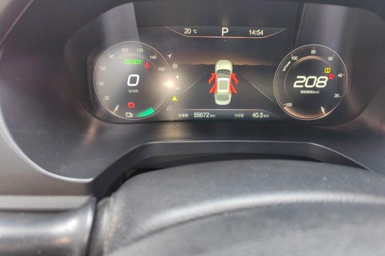 Used BAIC Beijing EU7 2019 Yifeng Edition Odometer Close Up