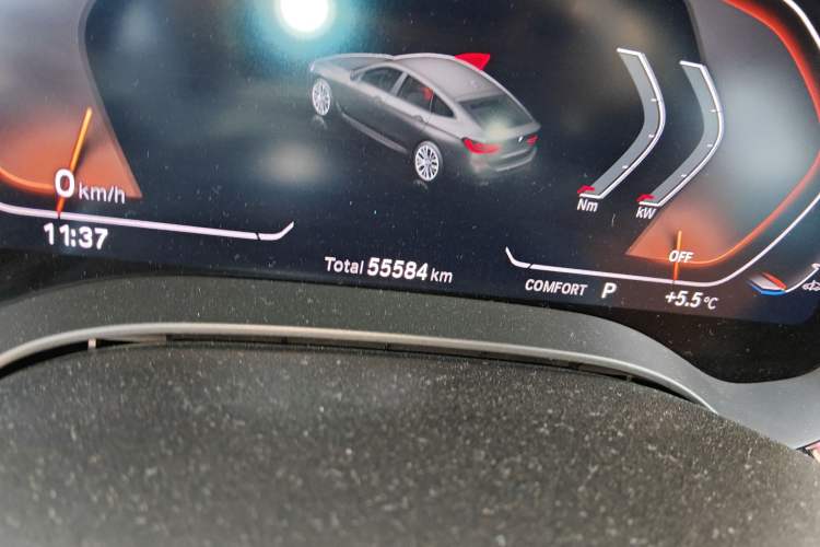 Used BMW 6 Series GT 2021 630i M Sport Package Odometer Close Up