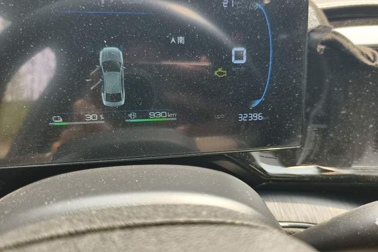 Used BYD Qin PLUS 2023 Champion Edition DM-i 55KM Leading Model Odometer Close Up