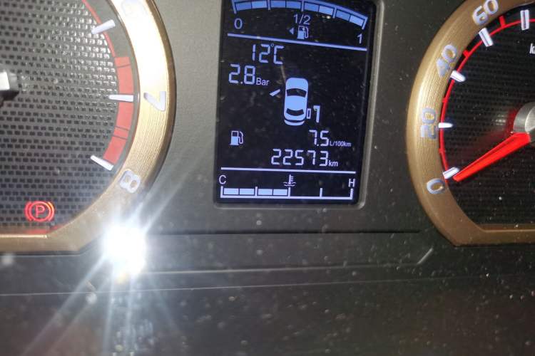 Used FORTHING Lingzhi 2024 M5L 1.5T Manual Comfort 7-Seater Odometer Close Up