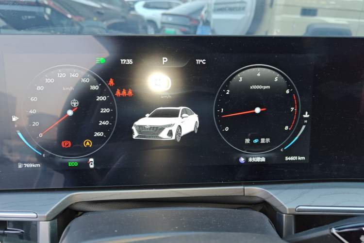 Used Chery Arrizo 8 2023 High-Performance Edition 2.0T DCT Powerfully Equipped Instrument Cluster